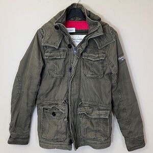 Abercrombie Fitch M65 Military Army Field Jacket - Men's Size S - Green